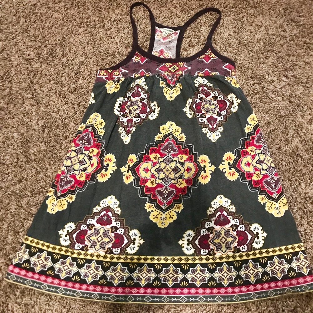 Heritage 1981 Boho Razor Back Tank Top, Medium